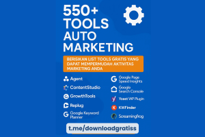 Download Gratis 550+ Tools Auto Marketing – Bikin Aktivitas Marketing Jadi Gampang, Cepat, dan Otomatis!