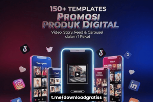 Download Gratis 150+ Templates Promosi Produk Digital – Siap Bikin Closing Lebih Cepat!