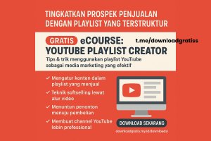 Download Gratis eCourse YouTube Playlist Creator SEO Video Youtube 