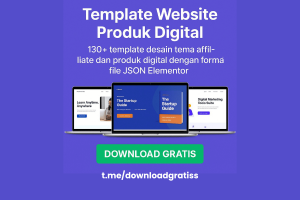 Download Gratis Template Website Produk Digital & Affiliate