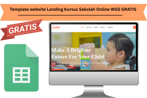 Template website Landing Kursus Sekolah Online WGS GRATIS 