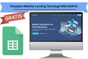 Template Website Landing Teknologi WGS GRATIS 