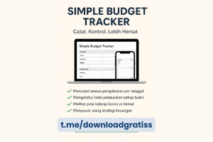 Download Gratis Simple Budget Tracker Template