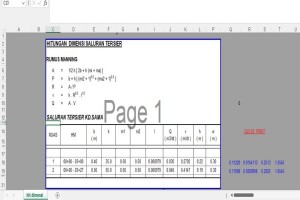 Rumus Perhitungan Dimensi Tersier