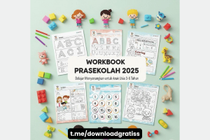Download Gratis Workbook Prasekolah 2025 – Paket Belajar Anak Lengkap